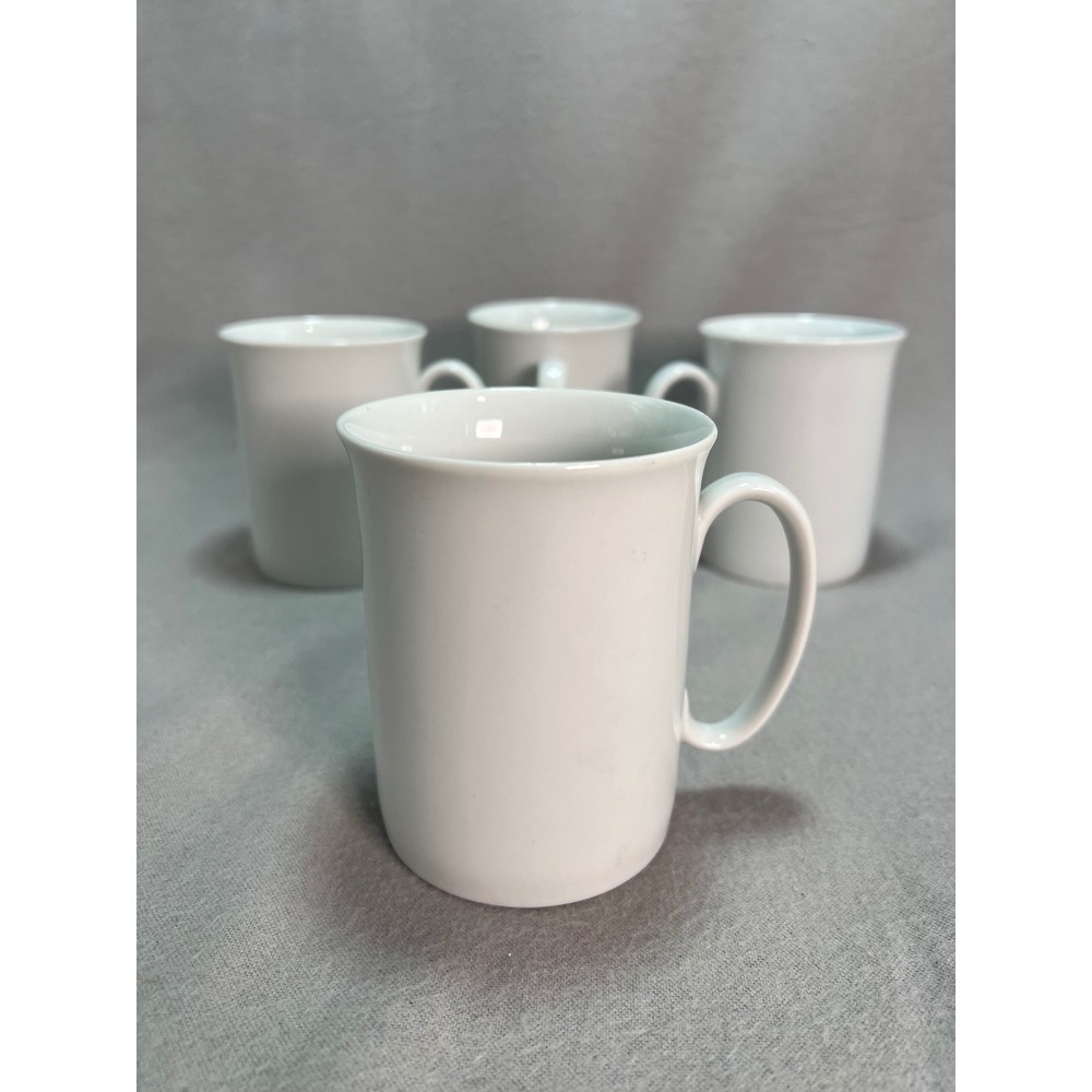 Block Spal Lisboa White Mugs 4 Portugal Round Handle Paris Collection Minimalist